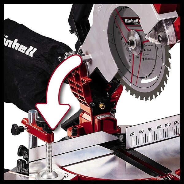 EINHELL - Scie À Onglet Sans Fil Te-ms 18/210 Li - Solo (sans Batterie Ni Chargeur) - large