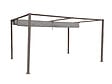 HESPERIDE - Tonnelle de jardin en aluminium noisette Palmeira - 4 x 3 m - Hespéride - vignette