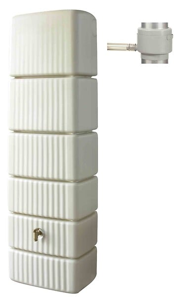 GARANTIA - Récupérateur d'eau Kit Slim avec collecteur Eco - Sable -  300L - large