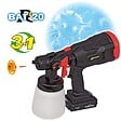 RIBIMEX - Pistolet à peinture et désinfectant R-bat20 20v avec buse spéciale, batterie et chargeur - vignette