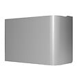 SAUTER - Cache-raccord chauffe-eau acier gris aluminium - vignette