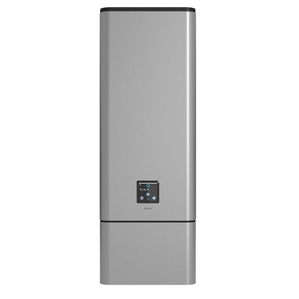 SAUTER - Cache-raccord chauffe-eau acier gris aluminium - large