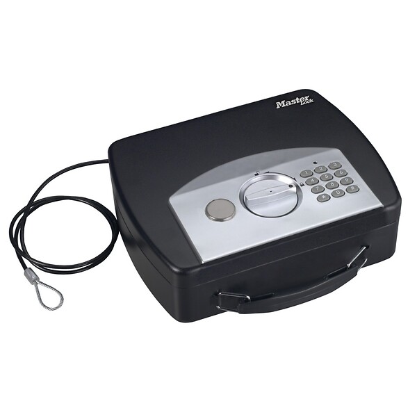 MASTER LOCK - Mini coffre nomade à combinaison électronique P008EML - large