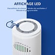 HOMCOM - HOMCOM Ventilateur colonne tour oscillant 45 W silencieux télécommande incluse minuterie 3 modes 3 vitesses blanc - vignette