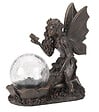 SMARTSOLAR - Fée et globe en résine et verre - H.19xL.17xP.9cm - vignette