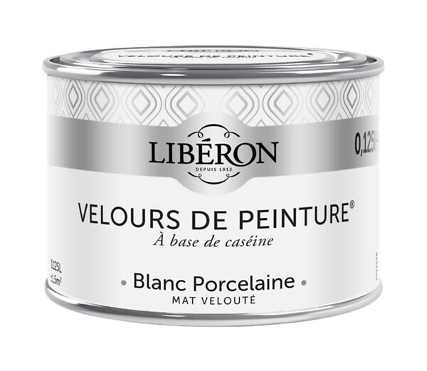 LIBERON - Peinture Velours de Peinture - Blanc Porcelaine - 125ml - large