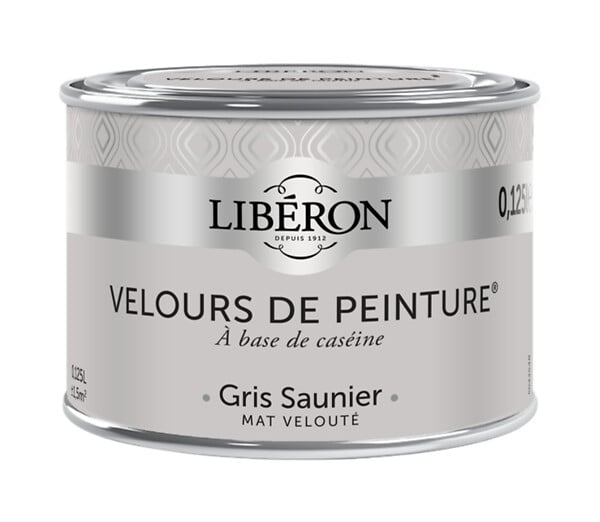 LIBERON - Peinture murale - Caséine - Velours - Gris saunier - 125ml - large