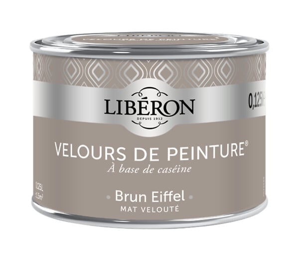LIBERON - Velours de peinture - Brun eiffel - Mat - 125ml - large
