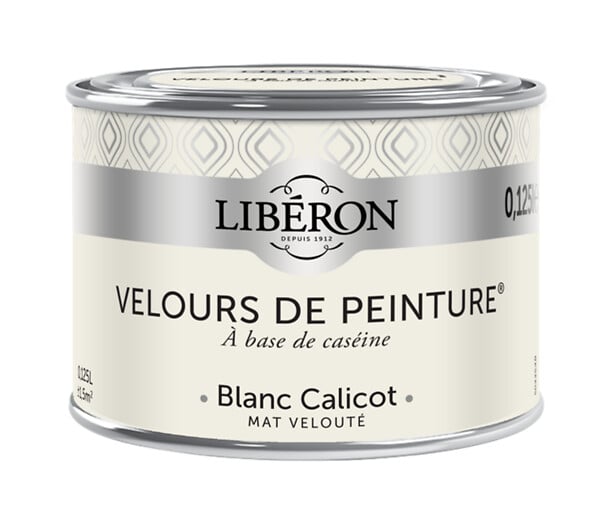 LIBERON - Peinture murale velours - Caséine - Blanc Calicot - 125ml - large