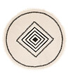 ATMOSPHERA - Tapis décoratif en Coton Imprimé D 90 cm - vignette