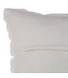 ATMOSPHERA - Coussin déhoussable en Fourrure Blanche 45 x 45 cm - vignette