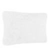 ATMOSPHERA - Coussin décoratif déhoussable en Fourrure Blanche 45 x 30 cm - vignette