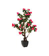 ATMOSPHERA - Plante artificielle Azalée en pot H 78 cm - vignette