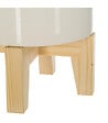 ATMOSPHERA - Plante artificielle Palmier dans un pot en céramique pied en bois H 72 cm - vignette