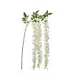 ATMOSPHERA - Tige artificielle 3 Glycine Blanche H 130 cm - vignette