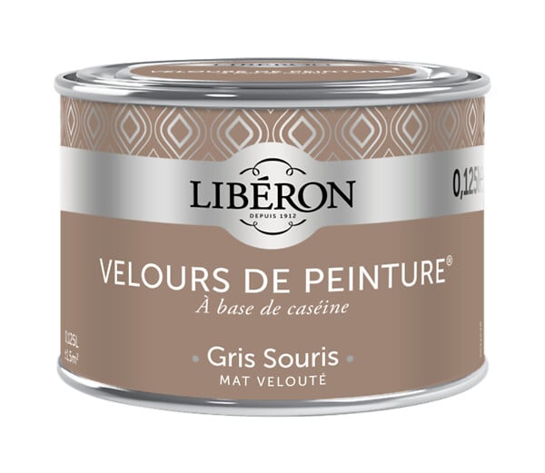 LIBERON - Velours de peinture - Gris souris - Mat - 125ml - large