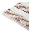 5 FIVE SIMPLY SMART - Tapis de salle de Bain épais rayé Taupe 50 x 75 cm - vignette