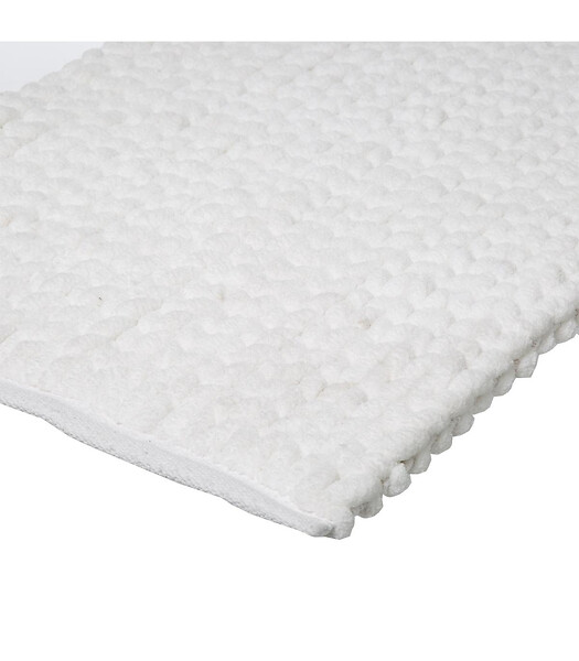 5 FIVE SIMPLY SMART - Tapis de Salle de Bain épais Uni Blanc 50 x 75 cm - large