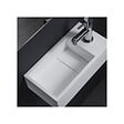 PLANETE BAIN - Lave-mains gain de place en solid surface Sacramento 35x18 cm - vignette