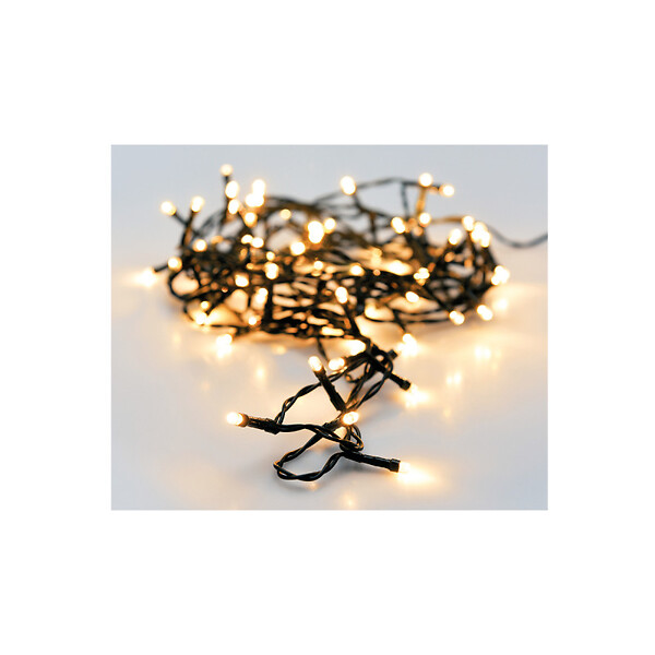 KOOPMAN - Guirlande 96 led blanc chaud 7m - large