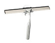 WENKO - Raclette de douche inox Terni Plus Gris fixation adhésive - vignette