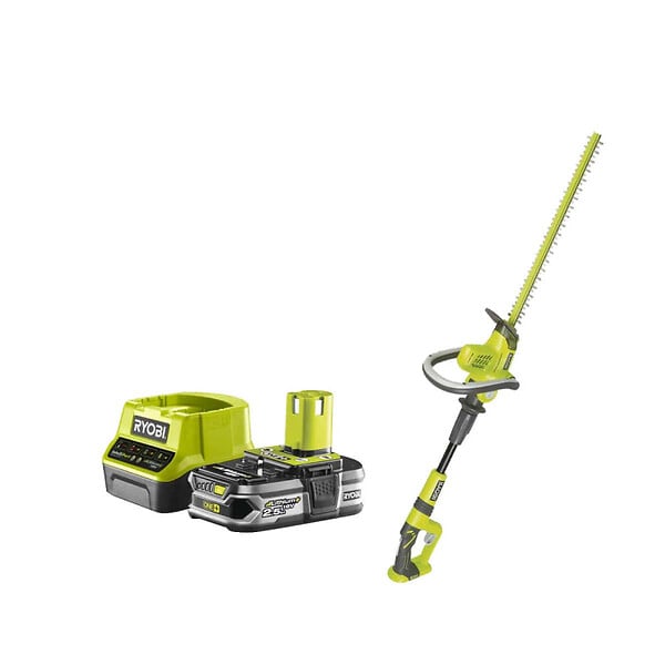 RYOBI - Pack RYOBI Taille-haies sur bras articulé 18V One+ OHT1850X - 1 Batterie 2.5Ah - 1 Chargeur rapide RC18120-125 - large