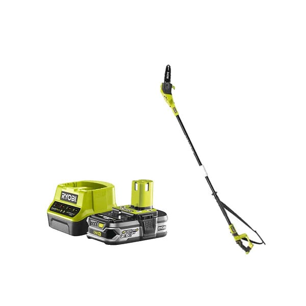 RYOBI - Pack RYOBI Elagueur à  chaine sur perche 18V One+ OPP1820 - 1 Batterie 2.5Ah - 1 Chargeur rapide RC18120-125 - large