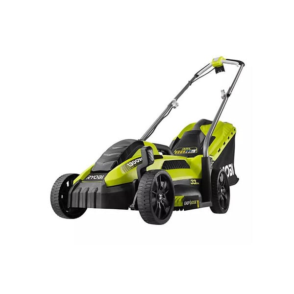 RYOBI - Pack RYOBI Tondeuse électrique 1300W Coupe 33cm RLM13E33S - Lame de tondeuse électrique 33cm RAC420 - large