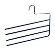 WENKO - Cintre porte-pantalons Baggy 4 - Bleu nuit - 4 pantalons - vignette