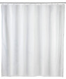 WENKO - Rideau de douche anti-moisissures uni blanc - 180x200cm - vignette