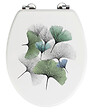 WENKO - Abattant WC MDF bambou - Ovale - Design Ginkgo - vignette