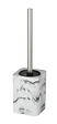WENKO - Brosse WC - Polyrésine effet marbre - Desio - Noir - vignette