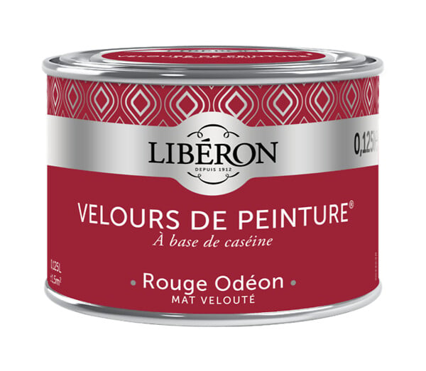 LIBERON - Velours de peinture - Rouge odéon - Mat - 125ml - large