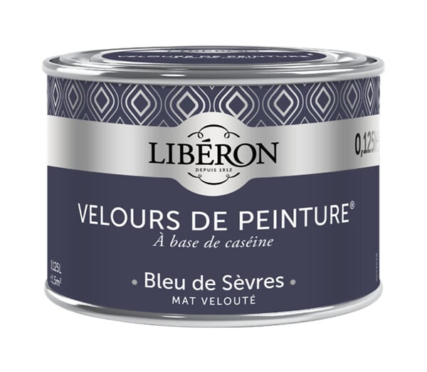 LIBERON - Velours de peinture - Bleu de Sèvres - Mat - 125ml - large