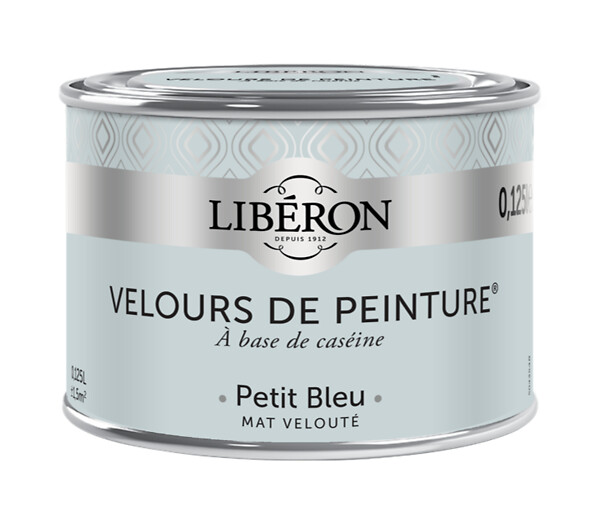 LIBERON - Peinture murale veloutée Petit Bleu Mat - 125ml - large