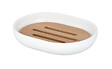 WENKO - Porte-savon bambou Posa Blanc - vignette