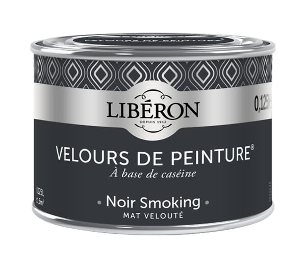 LIBERON - Velours de peinture - Noir smoking - Mat - 125ml - large
