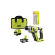 RYOBI - Pack Marteau perforateur RYOBI 18V One+ - 1 batterie LithiumPlus 2.5Ah - Kit 3 burins SDS+ - RAKSPC03 - vignette