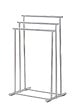 WENKO - Porte-serviettes sur pieds Lioni - Inox - Chrome - 3 barres - vignette