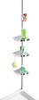 WENKO - Étagère d'angle de douche télescopique - Aluminium - Argent - vignette