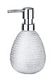WENKO - Distributeur de savon céramique Polaris Juwel - Argent - vignette