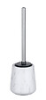 WENKO - Brosse WC Adrada céramique Blanc effet marbre autonettoyante - vignette