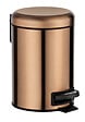 WENKO - Poubelle à pédale inox Leman Cuivre 3L - vignette