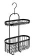 WENKO - Serviteur de douche Classic Plus Noir 2 paniers - vignette