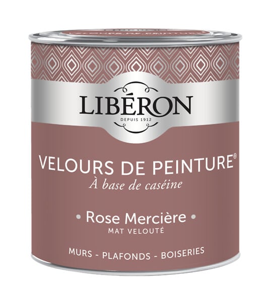 LIBERON - Velours de peinture - Rose mercière - Mat - 0,5L - large