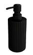 WENKO - Distributeur de savon plastique - Minas - Noir - 280 ml - vignette