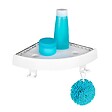 WENKO - Étagère d'angle ABS ALLSTAR Blanc 5 kg - vignette