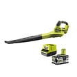 RYOBI - Pack RYOBI souffleur 18V One+ OBL1820S - 1 batterie 5.0Ah LithiumPlus - 1 chargeur rapide 2.0Ah RC18120-150 - vignette