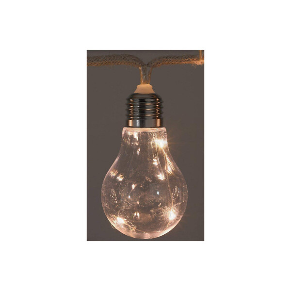 EDM - Guirlande en corde EDM - style industriel - 10 ampoules LED - 2,25 m - 71323 - large
