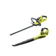 RYOBI - Pack RYOBI taille haie 18V One+ lithium OHT1845 - souffleur 18V One+ OBL1820S - sans batterie ni chargeur - vignette
